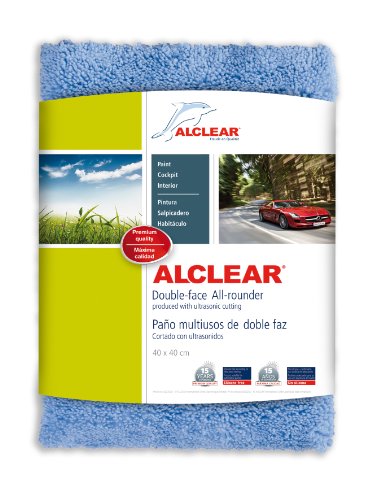 ALCLEAR 820203U - Paño de microfibra, limpieza de coche, bayeta de microfibra, para limpiar la pintura del coche y el salpicadero, 40x40 cm