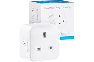 UPXNBOR Smart Plug, Wi-Fi Outlet Compatible with Alexa, Google Home, Wireless Smart Socket with Energy Monitoring, Timer & APP Remote Control - No Hub Required (4 Pack)