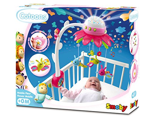 Smoby 211408 Cotoons Blumen Mobile mit Deckenprojektor, rosa - 5