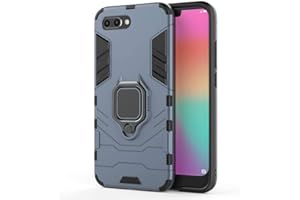 Huawei Honor 10 Funda, MHHQ 2in1 Armadura Combinación A Prueba de Choques Heavy Duty Escudo Cáscara Dura PC + TPU con Soporte Magnetic Car Mount Case Cover para Huawei Honor 10 -Black Plus Gray