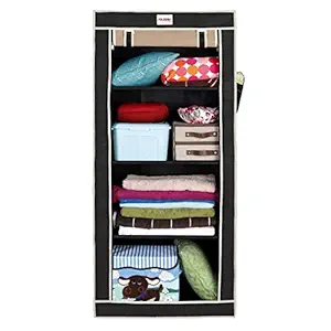 FOLDDON Foldable Wardrobe (Beige and Black)