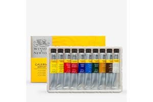 ‎WINSOR & NEWTON Winsor & Newton 2190525 Galeria Acrylfarbe, hohe Pigmentierung, lichtecht, buttrige Konsistenz, Farbenset 10 Acrylfarben in 20 ml Tuben