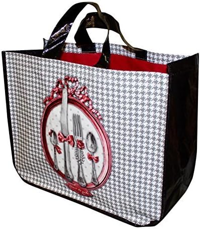 French Shopping Bag Diner De Gala 17 X 13.5 X 7 by My French Neighbor