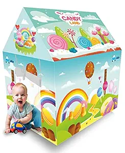 FunBlast Candy Tent House for Kids, Kids Tent House - Play Tent House for Boys and Girls (Multicolor)