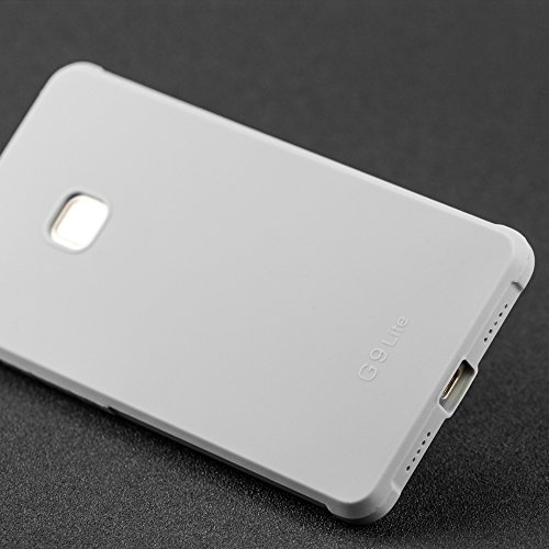 Huawei P9 Lite Funda Lizimandu Protectiva Carcasa de Silicona de gel TPU Transparente  Ultra delgada  Resistente a los ara  azos en su parte trasera  Amortigua los golpes Case Cover Para huawei p9 lite Gris Grey 
