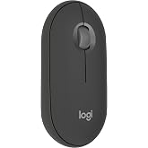 Logitech M350s Pebble Mouse 2 İnce Bluetooth Kablosuz Mouse, Taşınabilir, Hafif, &Ouml;zelleştirilebilir Tuş, Sessiz Tıklama, Wind