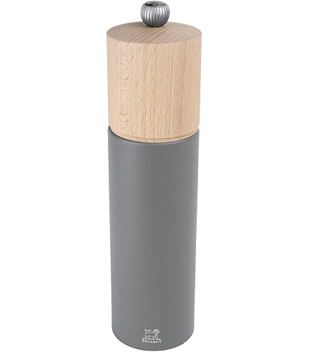 PEUGEOT - Moulin à Sel Boreal 21 cm - Réglage Classique - En Bois De Hêtre Labellisé PEFC - Fabrication Française - Coloris Rose Pétale