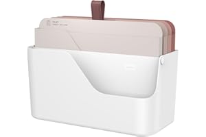 Rotho MyPaper Dokumentenablage, Schreibtisch-Organizer, Dokumentenhalter, Briefablage, Postfach, Papierfach, Weiss/Rot