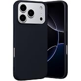 GGM GİYİM &amp; AKSESUAR iPhone 17 Pro Max ile Uyumlu İ&ccedil;i Kadife Dışı Mat Yapıya Sahip Koruma Sağlayan Lansman Silikon Kılıf (Siy
