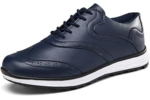 YOUNGTIE Golfschuhe Herren Schuhe Herren Sportschuhe Atmungsaktive Herren-Golfschuhe für den Außenbereich wasserdichte rutschfeste Gummisohle Ganzjährige Golfschuhe für Herren