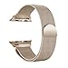 Produktbild Webla Apple Milan Khaki Gurtband Lieferant Ist Retro Gold Milanese Edelstahl Magnet Uhrenarmband Für Apple Watch Serie 4 40 Mm (Khaki)