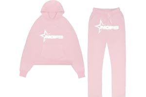 YiJee Jogginganzug NOFS Y2K Herren - 2-Teilig Tracksuit mit Hoodie und Sporthose | Streetwear Style | None of us Fashion Trainingsanzug für Herren und Damen