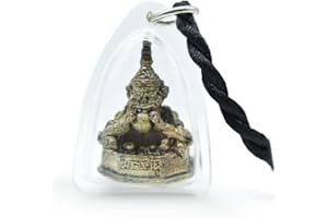 BDM Colgante Phra Rahu, Rahoo, Om, Chan Moon, Amuleto Budista, Protección Espiritual, Fuerzas Cósmicas, Energía Positiva, Karma, Dharma, Ritual Budista