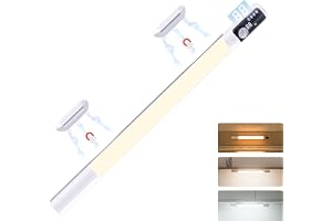 Quntis 1Pack Vit Skåpbelysning med Rörelsesensor – Uppladdningsbart