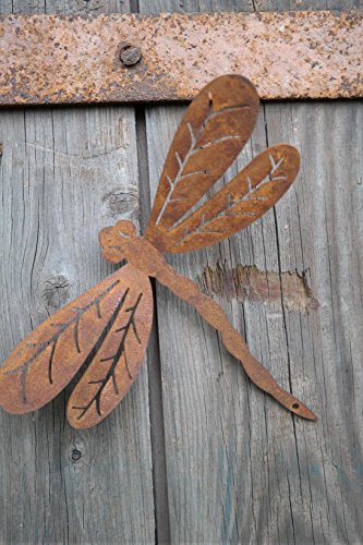 Gartendeko Krone groß offen Metall Rost Deko - 3