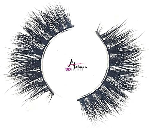 Handmade Atchara Reusable Faux Mink Lilly Celebrity Style 3D Long Strip Cruelty Free False Lashes Wispy Luxury MYKONOS Naturally Curved