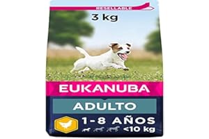Eukanuba Świeża karma dla psów z kurczaka dla małych ras, sucha karma premium dla dorosłych psów, 3 kg