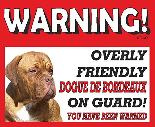 The Lazy Cow Dogue de Burdeos (French Mastiff) Perro guardián Metal Sign 95