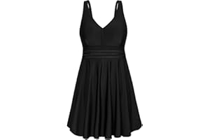 Hanna Nikole Women Plus Size Tummy Control Swimsuit High Waist Tankini A-Line Swimwear Two-Piece with Swimming Shorts