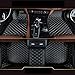 Produktbild 8X-SPEED Auto-Fußmatten Leder Bodenmatte für B M W X5 E70 2008-2013, 3D-Volldeckung Wasserdichte Anti Rutsch Anti- Kratz Schwarzbeige Linie Automatten
