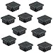 Produktbild Gedotec PE Rohrstopfen Fußkappen schwarz aus Kunststoff für Vierkantrohr | Formrohr-Stopfen quadratisch | Lamellenstopfen 30 x 30 mm | MADE IN GERMANY | 10 Stück - Abdeckkappen für Quadratrohr