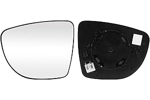 TTCR-II Compatible avec Verre Rétroviseur Renault Clio IV/Captur/Zoe 2012-2020, Côté Conducteur Verre Miroir Chauffant Remplacer Nissan Micra 2017-2021, Miroir Rétroviseur Renault Rechange-Gauche
