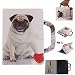 Produktbild TAITOU Mi Pad4 Tablet Movie Stand Case, Art Paint Portable Hand Strap Cover[Money Credit Card ID Slots] New Soft PU Leather Light Case for Mi Pad 4 Love Pug Dog
