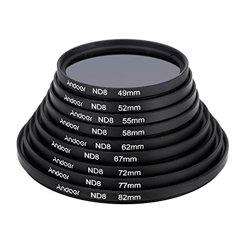 Andoer  72mm filtre    UV   CPL   ND8 circulaire filtre Kit circulaire polarisant filtre ND8 densit   neutre avec sac pour Canon Nikon Pentax Sony DSLR Camera