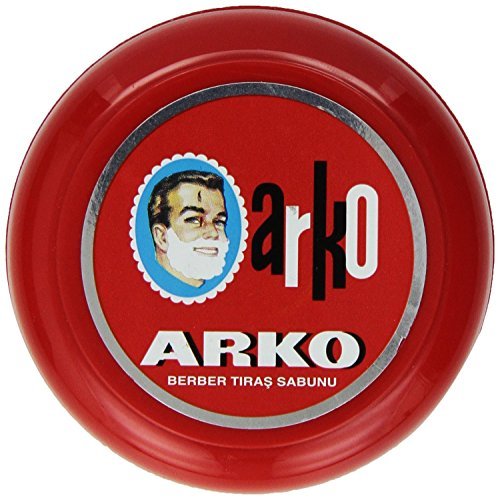 Arko Rasierseife mit Schale/Hülle, 2 Dosen à 90 g