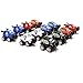 Race Cars 12 Pack Pull Back & Let Go Powered, Assorted Car Colors: Red, White, Blue and Black, 3-4 Inch Cars …