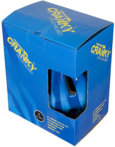 Trespass Kids' Cranky Cycle Safety Helmet, Dark Blue, 48/52