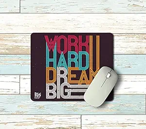 FA6 Motivational Rubber Mouse Pad Digital Printed Anti-Slip Mouse Pads for Wireless Mouse, Desktop and Gaming Laptop Computers (Brown Motivational Mouse Pad)