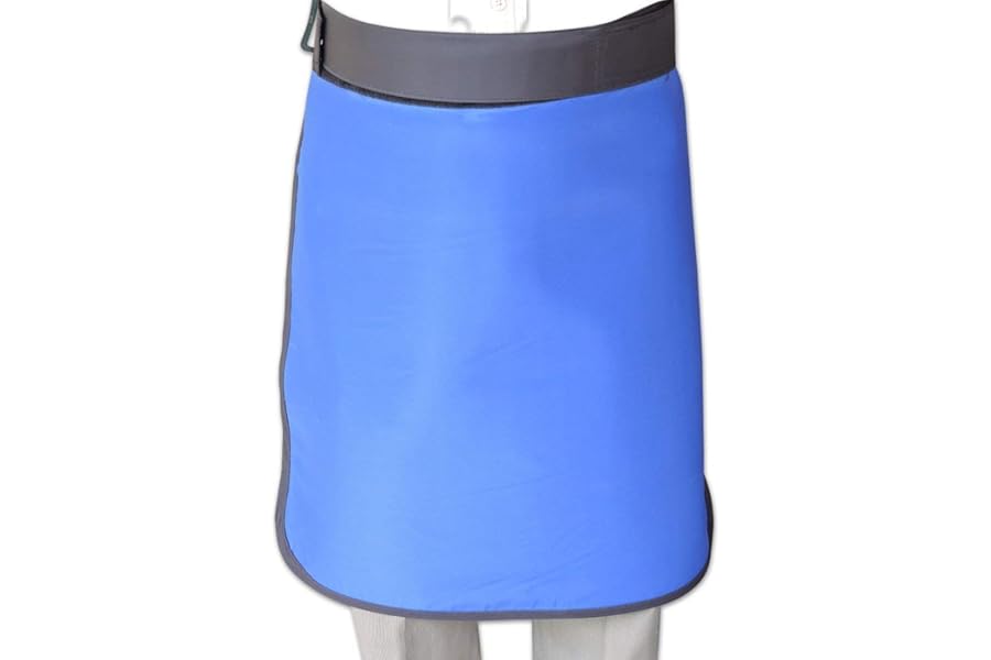 Lead Half Apron- 0.5mm Pb Equivalency Protection from X-ray Machines at Hospitals, Nursing Homes and Clinics, etc. | X-Ray Protection Lead Half Apron | Adjustable Velcro Closure for Perfect Fit