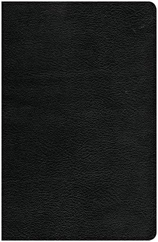 CSB Large Print Personal Size Reference Bible, Black Genuine Leather, Indexed