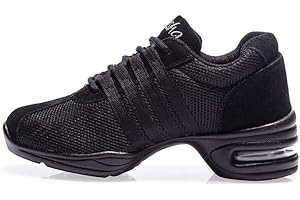 HIPPOSEUS Scarpe da Ballo Allenamento e Pratica con Lacci Hip Hop Jazz Sportive Gym Fitness Scarpe da Ballo Sneakers,Modello T01