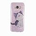 Produktbild Samsung Galaxy S8 Plus Hülle, Chreey Glitzer Handyhülle Niedlich Mode Süß Temperament Muster Weiche TPU Silikonhülle Skin Case Ultra Dünn Kratzfest Hülle Backcover [Nette Katze]