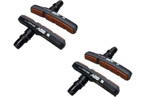 ICREOPRO 2 Pairs V-Brake Brake Pads of 72mm for Bicycles with Anti-lock Braking System (ABS), perfectly suitable for Shimano, SRAM, Tektro, Avid and XLC UVM. High-performance V Brake Blocks