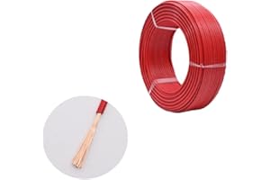 Wire4u 10M Thinwall Single Core Automotive Auto Car Marine Cable Wire Red Black 12V 24V 0.5mm-2.5mm 11Amp-28Amps (Red, 25Amps 2.0mm)