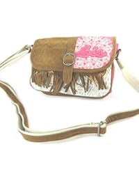 Bolso de lona 'Lois Jean'aumentó marrón - 25.5x17x7 cm.