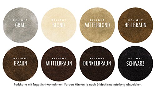 Relight Haarfasern – natürlicher Look dank natürlicher Formel. Volles Haar in Sekunden! (dunkelbraun) Haaverdichtung Schütthaar - 5