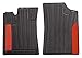 Produktbild CarFashion 263963 Silverstone, Allwettermatte AB1, Matten Vorne 2-Teilig, Tpe Gummimatte Schwarz, Farbiger Einsatz in Gambia Rot, Auto Fußmatten Set Ohne Mattenhalter