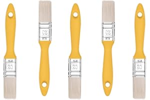 HARDY WORKING TOOLS M7 Pennellesse Set 5-sezioni, Larghezza 20mm-5 pezzi, Pennello Set con manico in plastica, Pennello di verniciatura 5PCS, Serie *37*, A0200-370520