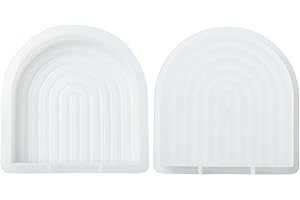 Stiesy Silicone Candle Moulds, Rainbow Bridge Scented Candle Making Mold, U-Shaped Arch Silicone Molds Resin Epoxy Casting Mould for DIY Soap Candles Aromatherapy Crafts Molds Decor