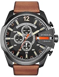 Diesel Reloj Hombre de Analogico con Correa en Cuero DZ4343