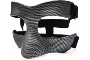 YuWangg Maschera Protettiva Naso Calcio Maschera nasale mascherinaMaschera per Il Naso Regolabile, Adatta per Equitazione, Basket, Palestra, Naso Rotto, Softball, Calcio, Adatta per Uomini e Donne