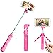 Produktbild Selfie Stangen, PEYOU [3 in 1]Pocket Bluetooth Selfie Erweiterbar Stick mit Stativ und abnehmbarer Bluetooth Fernbedienung für Gopro Kamera, iPhone, Samsung Galaxy & Smartphone unter 6 zoll