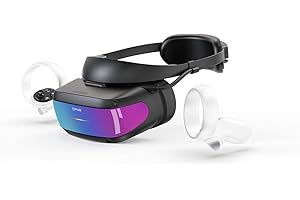 DPVR E4 VR Casques PCVR avec contrôleur, Casque de réalité virtuelle pour Jeux PC, Prend en Charge Les Jeux SteamVR