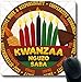 Produktbild Luancrop Mousepads Cha Green Afrika Round Label Sieben Prinzipien African Saba Holidays Kwanzaa Rot Schwarz Button Kerzen rutschfeste Gaming Mouse Pad Gummi Oblong Mat