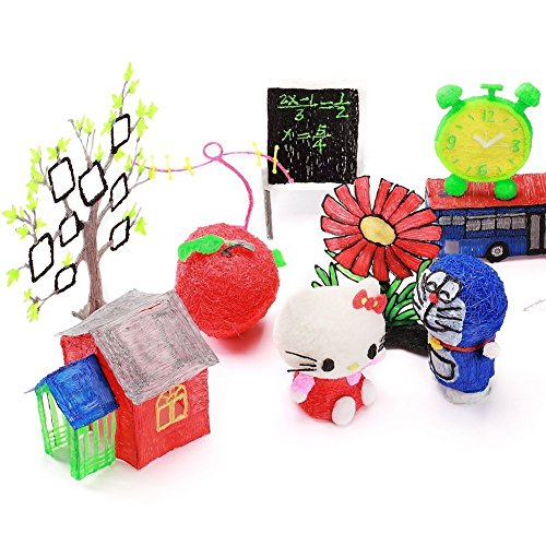 VICTORSTAR @ 3D Drucken Stift – Tragbare RP600A – Gelb / Version 4 Generationen macht 4 Grössere Verbesserungen und bessere Funktionen für 3D Zeichnen und Kritzeln / 3D-Pen + Power Adapter + ABS Filaments + Manul + Plastic Schraubendreher / Erstaunlicher Geschenk für Kinder - 8