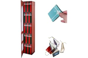 EIVDRU 2025 Mini Ornament Advent, Bücher Liebhaber Adventskalender mit 24 Buch Geschenk, Weihnachtsbücher Countdown Kalender, Urlaub Dekorationen